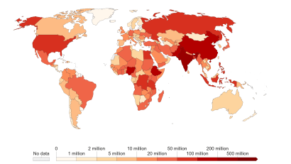 Grafik zu Ungeimpften weltweit, Stand Januar 2022